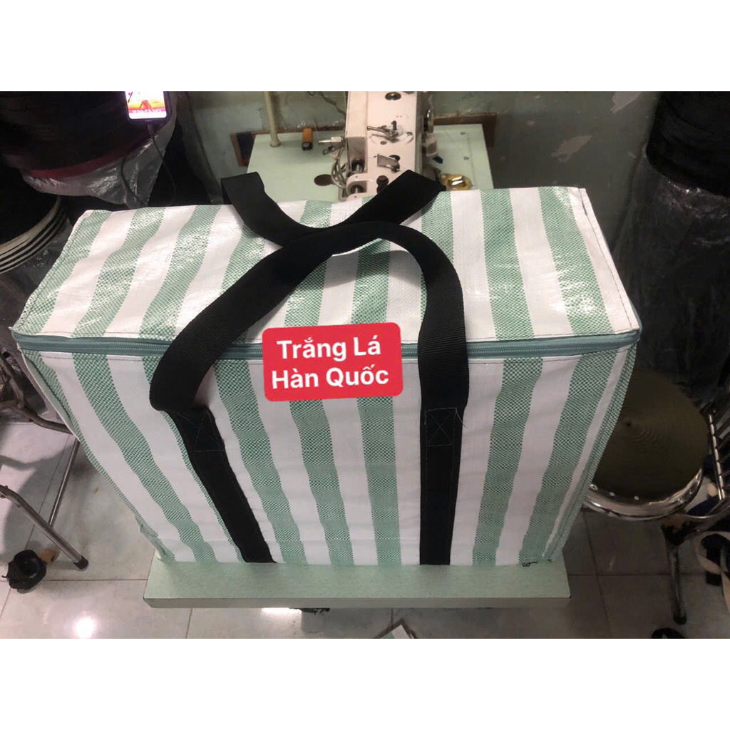 Túi bạt đựng đồ - Bạt Trắng Lá Hàn Quốc
