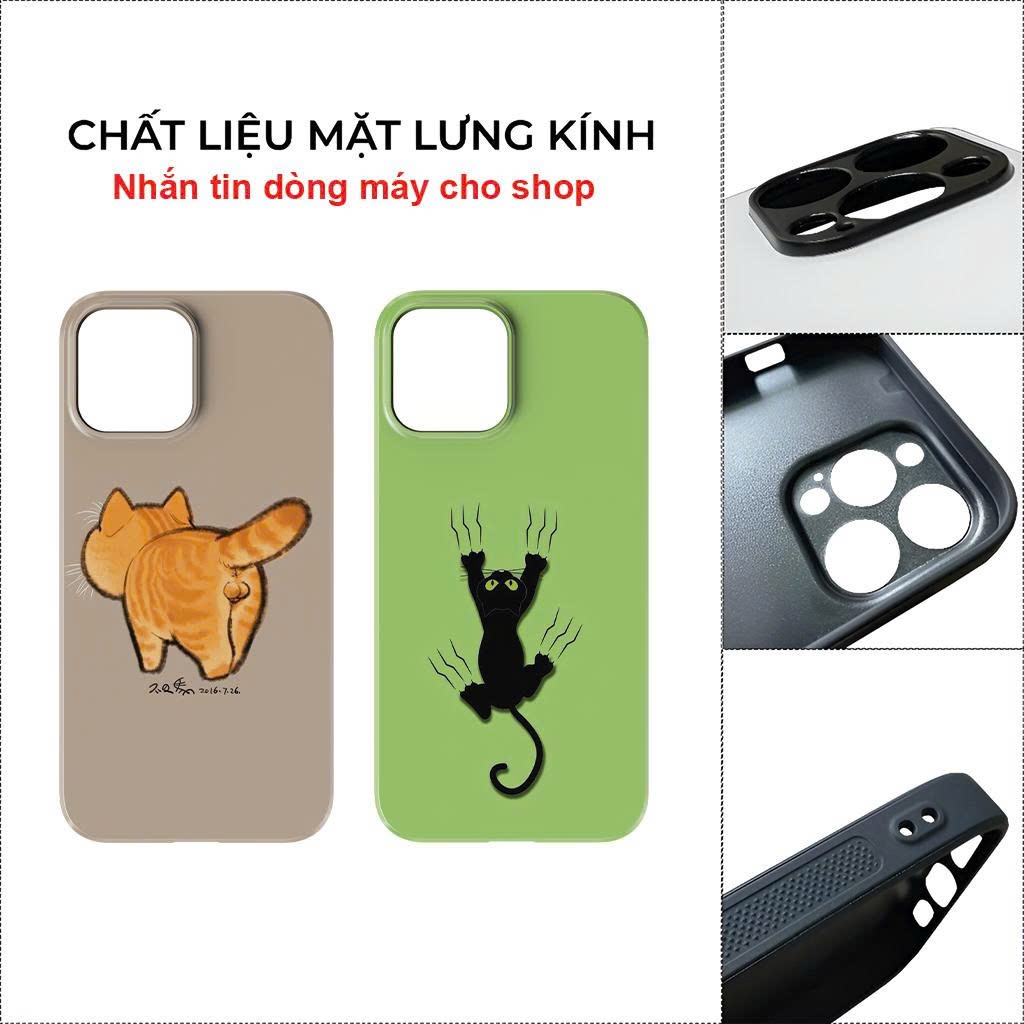 Ốp Lưng Iphone, Ốp Iphone Đẹp Hình Mèo Chống Sốc, Bảo Vệ Camera IP 6/6s/7/8/Plus/X/XS/XR/11/12/13/14/15/Pro - SakuMai
