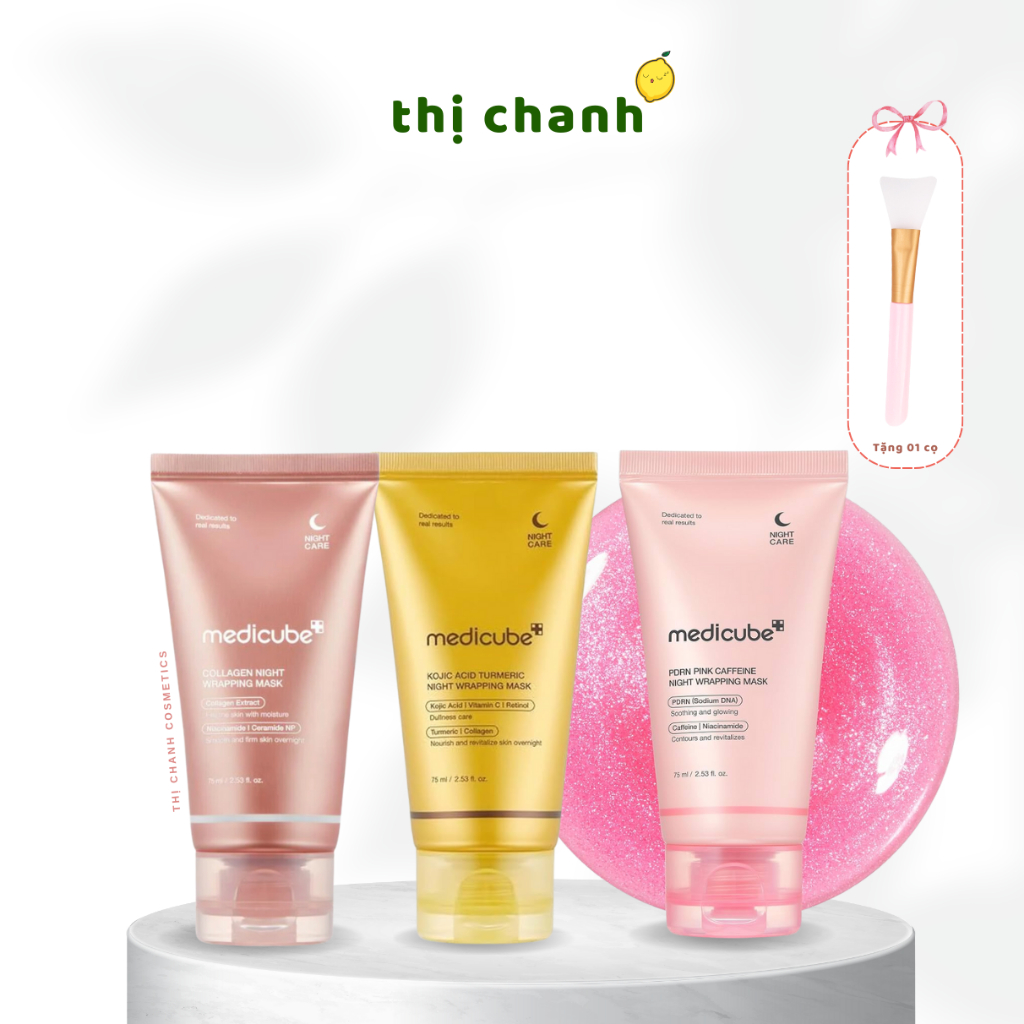 [Tặng Cọ] Mặt Nạ Ngủ MEDICUBE Collagen / Kojic Acid Turmeric Night ...
