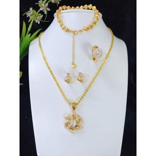 Hàng hot trend – MUA 3 ĐỰỢC 4 .COMBO TRANG SỨC HOA MAI 3 MÓN (tặng kèm đôi hoa tai Sang trọng , Trang sức  cho nữ