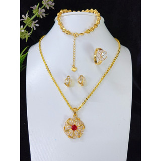 Hàng hot trend – MUA 3 ĐỰỢC 4 .COMBO TRANG SỨC HOA MAI 3 MÓN (tặng kèm đôi hoa tai Sang trọng , Trang sức  cho nữ