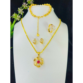 Hàng hot trend – MUA 3 ĐỰỢC 4 .COMBO TRANG SỨC HOA MAI 3 MÓN (tặng kèm đôi hoa tai Sang trọng , Trang sức  cho nữ
