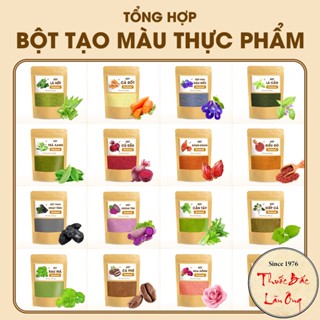 20 loại bột tạo màu thực phẩm (Bột rau củ, tạo màu tự nhiên, làm xôi, làm bánh, nấu ăn)