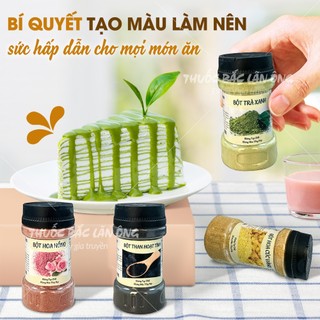 20 loại bột tạo màu thực phẩm (Bột rau củ, tạo màu tự nhiên, làm xôi, làm bánh, nấu ăn)