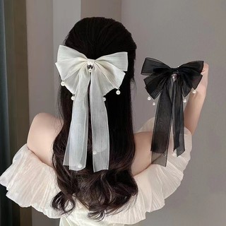 [🔥XƯỞNG SALE SẬP SÀN🔥]  Kẹp Tóc Nơ Voan Tiểu Thư Sang Trọng K32