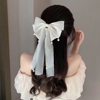 [🔥XƯỞNG SALE SẬP SÀN🔥]  Kẹp Tóc Nơ Voan Tiểu Thư Sang Trọng K32