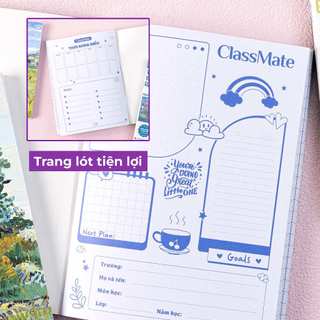[GIẢM 5K]Combo 5/10 Tập 4 ÔLy A5 B5 Vangogh Classmate 80gsm Bìa Chống Nước, Tập Học Sinh 96/200 Trang Giấy Ăn Mực