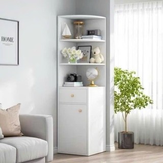 Kệ Gỗ Góc Tường Bo Tròn EcoWood ,Tủ Decor Bắc Âu Nhiều Tầng Phong Cách Hiện Đại Gỗ MDF Cao Cấp Bền Đẹp