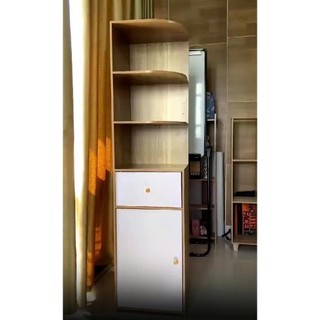 Kệ Gỗ Góc Tường Bo Tròn EcoWood ,Tủ Decor Bắc Âu Nhiều Tầng Phong Cách Hiện Đại Gỗ MDF Cao Cấp Bền Đẹp