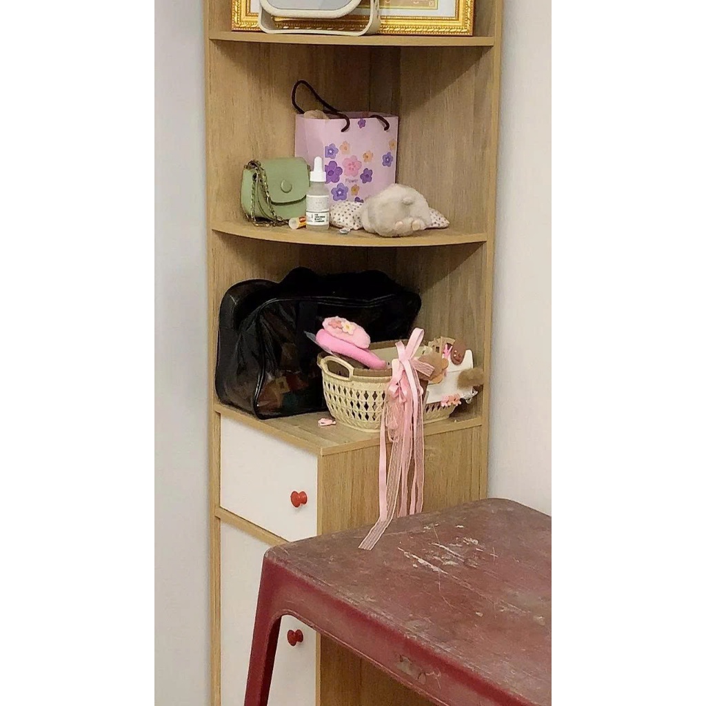 Kệ Gỗ Góc Tường Bo Tròn FOREST HOME ,Tủ Decor Bắc Âu Nhiều Tầng Phong Cách Hiện Đại Gỗ MDF Cao Cấp Bền Đẹp