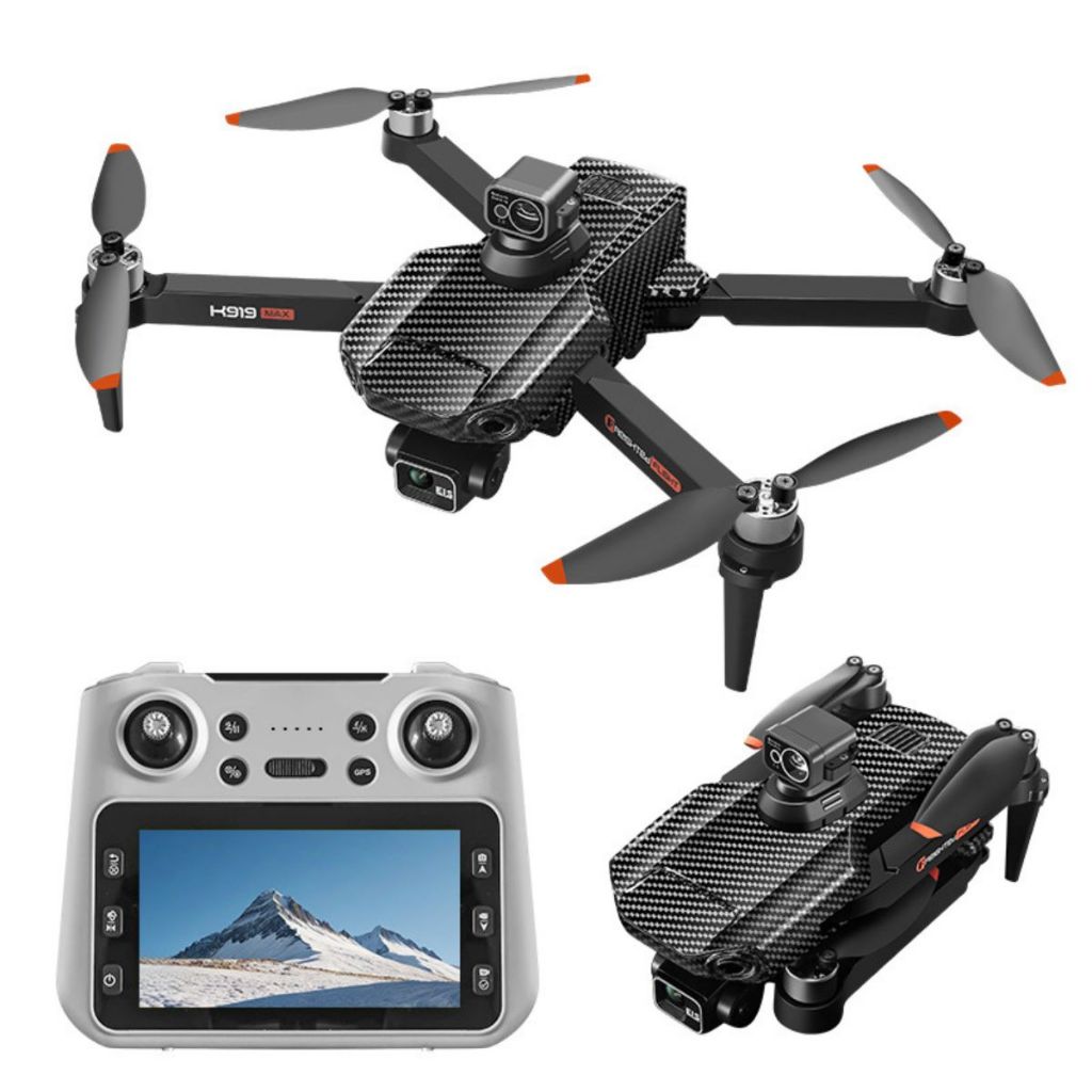 Máy bay điều khiển từ xa K919 Pro Max, Flycam mini Gimbal Chống Rung 3 trục 4K, Flaycam giá rẻ GPS