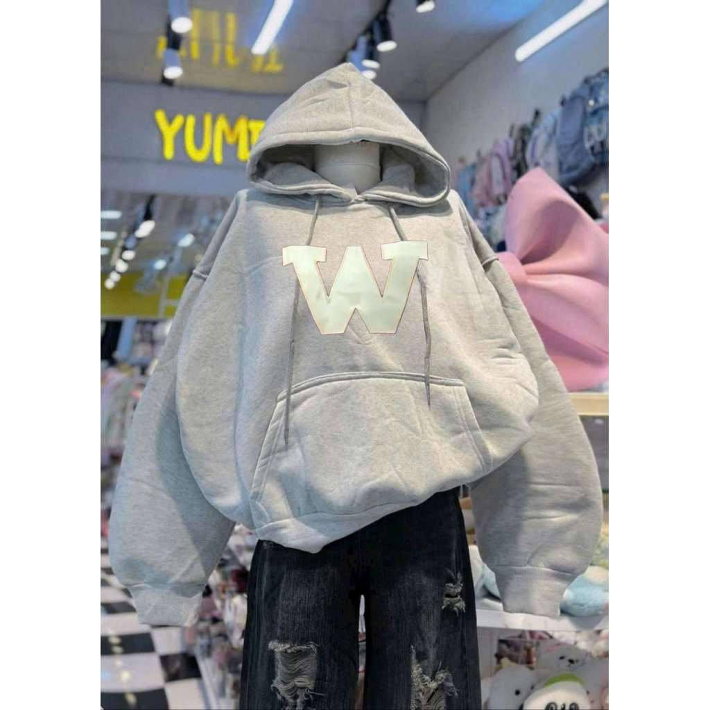 Hoodie W xám tiêu