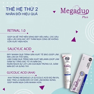 Gel Giảm Mụn Và Vết Thâm Megaduo Plus Gel 15g THANHDV. Sản Phẩm Chính Hãng