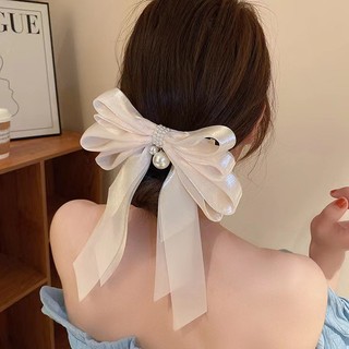 IK Kẹp Tóc Nơ Voan Nhiều Lớp Tiểu Thư Điệu Đà Xinh Xắn K99