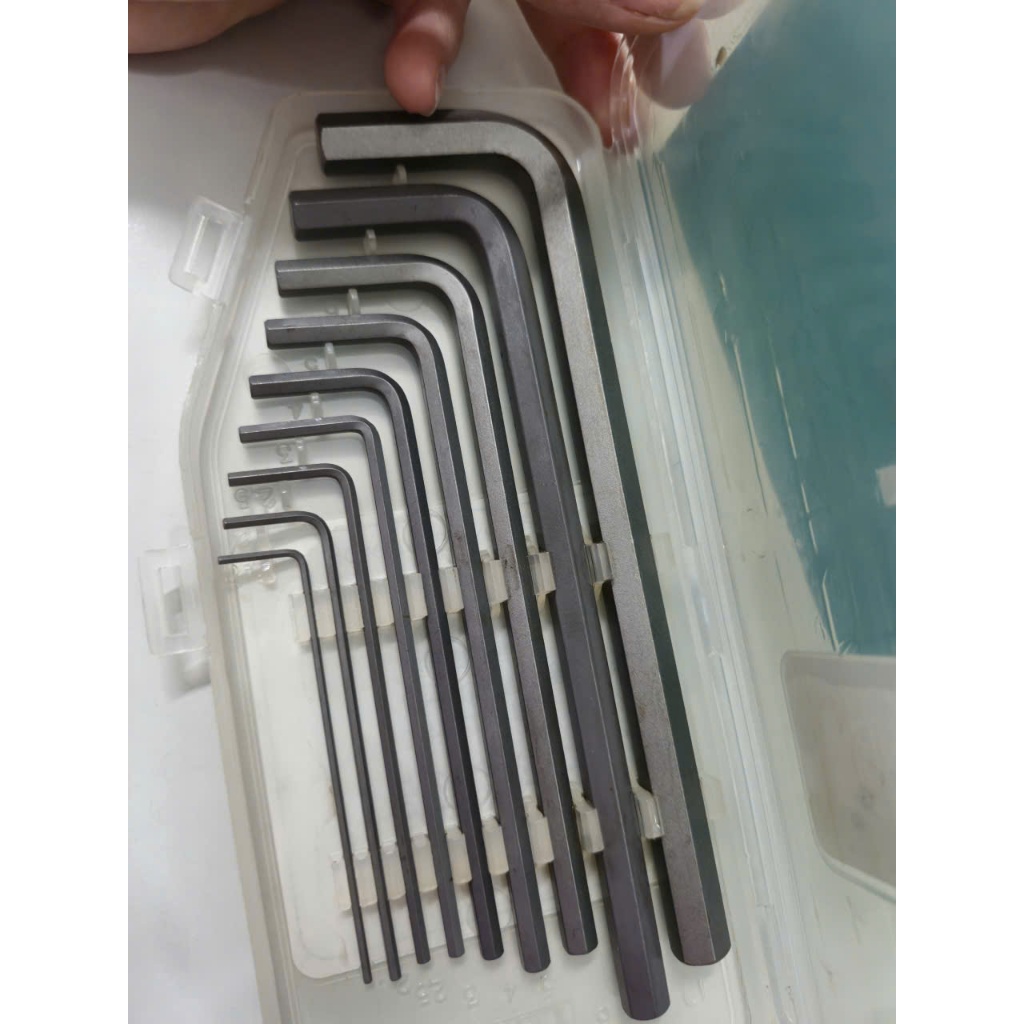 Bộ Lục Giác Chữ L Kingmu 9 Cây – Hợp Kim Thép Đặc Biệt Bền Bỉ (1 Bộ)