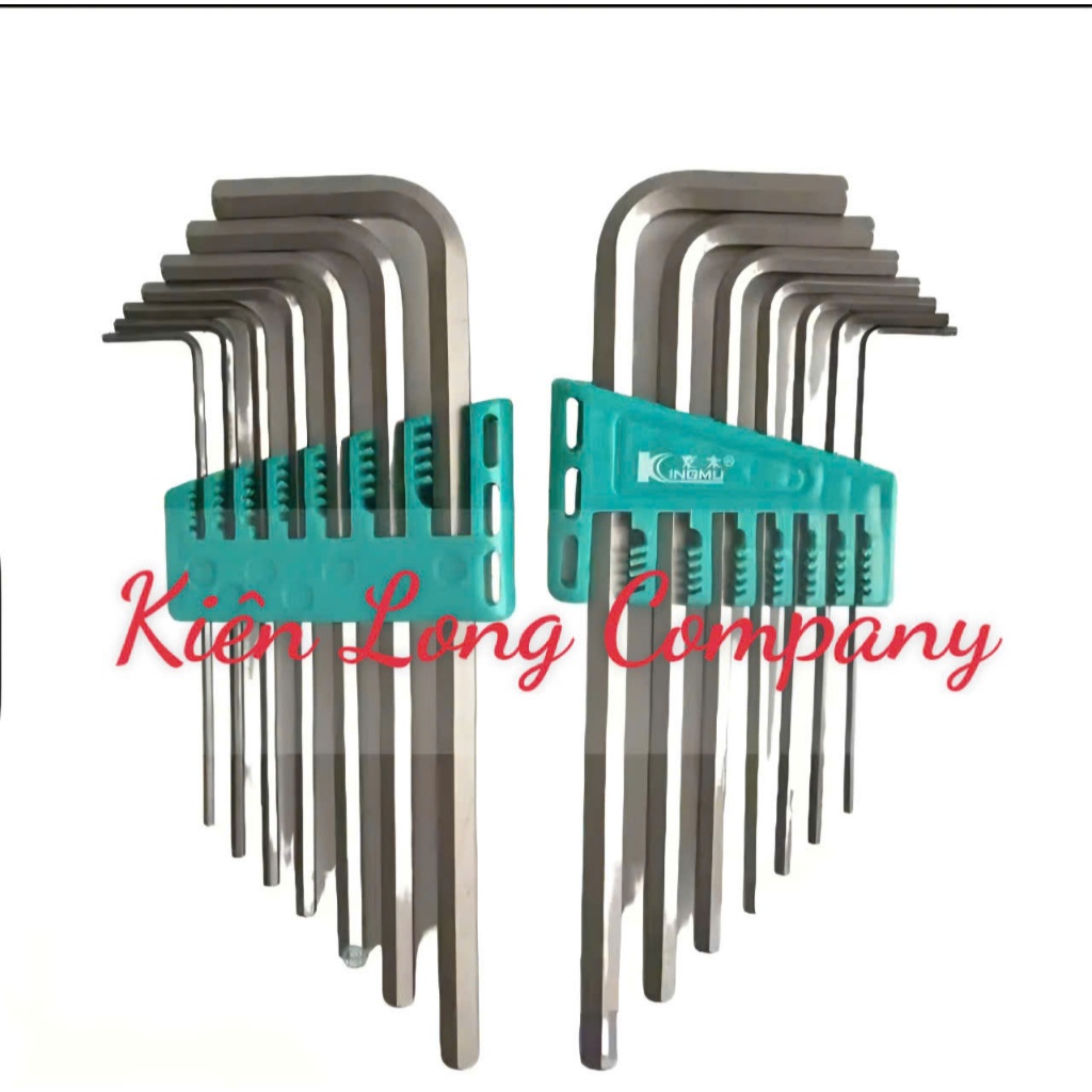 Bộ Lục Giác Chữ L Kingmu 7 Cây – Hợp Kim Thép Đặc Biệt Bền Bỉ (1 Bộ)