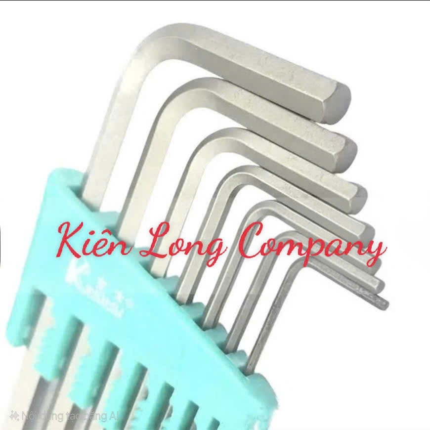 Bộ Lục Giác Chữ L Kingmu 7 Cây – Hợp Kim Thép Đặc Biệt Bền Bỉ (1 Bộ)