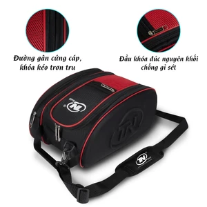 Túi Thể Thao Cao Cấp Chống Thấm Đựng Giày 2 Ngăn TNBags TN.B 9001 Màu Đen Phối Đỏ Thời Trang Nam Tập Gym Đá Bóng Mạnh Mẽ