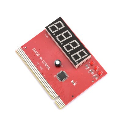 Card Test Mainboard 4 Số (Màu đỏ) 4 Đèn LED, dùng cho main có khe cắm ...