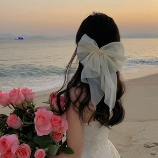 IK Kẹp Tóc Nàng Thơ Vải Voan Nơ Tiểu Thư Ngọt Ngào K98