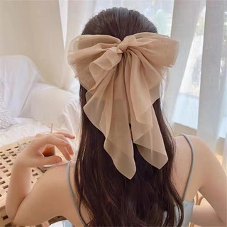 IK Kẹp Tóc Nàng Thơ Vải Voan Nơ Tiểu Thư Ngọt Ngào K98