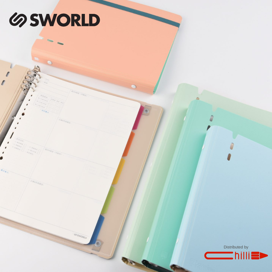 SWORLD Sổ Còng B5 Two Tone Color 8 Lỗ 40 Trang | Shopee Việt Nam