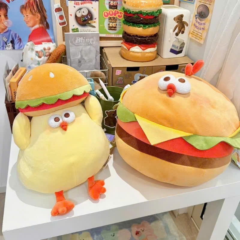Gấu bông gà dundun chicken vô tri, Thú nhồi bông gà vàng béo hài hước làm quà tặng vui vẻ cho mọi người