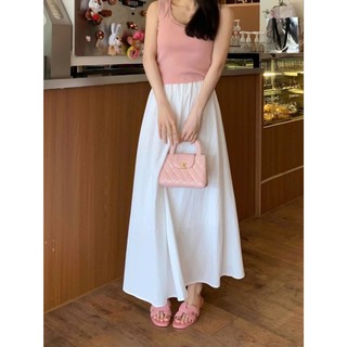 Váy Đầm Babydoll Nữ Trễ Vai Mặc 2 Kiểu Kẻ Caro Xanh Tay Bồng Dáng Xoè