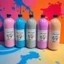Màu Acrylic 5D Pha Sẵn Chai 1000ml Kèm Vòi Nhấn/Nắp Bật Tô Tượng Vẽ Tranh HUNGACOLOR