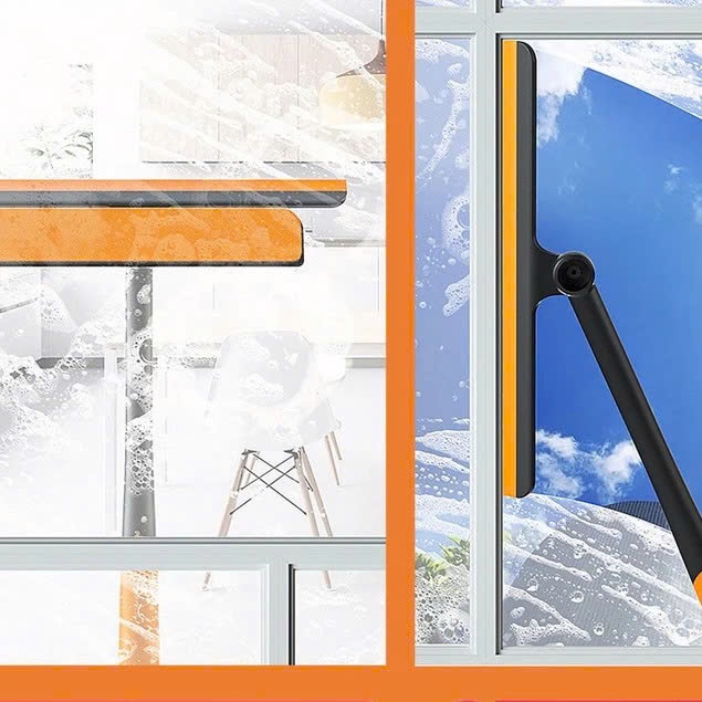 CHỔI GẠT NƯỚC DỌN KÍNH SIÊU TIỆN - Cây Lau Kính Cam Cầm Tay Đa Năng-Cây Gạt Kính 3in1 Nhỏ Gọn Dễ Dùng