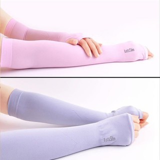 Găng tay chống nắng Hàn Quốc xỏ ngón Let's Slim dày dặn, ngăn tia UV hiệu quả (1 đôi) #A75
