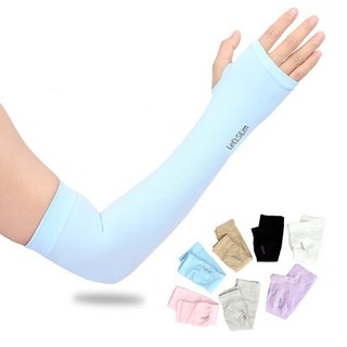 Găng tay chống nắng Hàn Quốc xỏ ngón Let's Slim dày dặn, ngăn tia UV hiệu quả (1 đôi) #A75