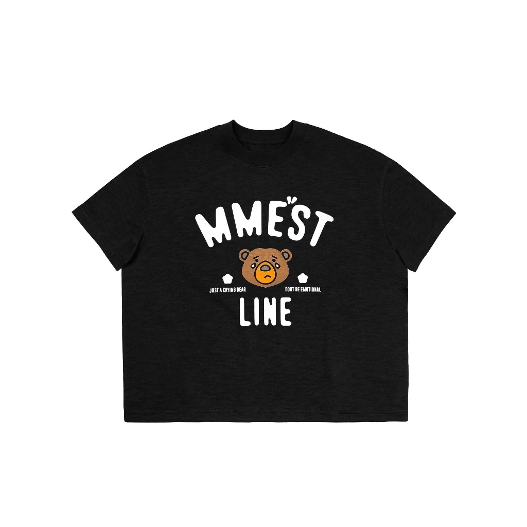 Áo thun MMESTLINE "CRYING BEAR" form Boxy vải Premium Cotton image 3