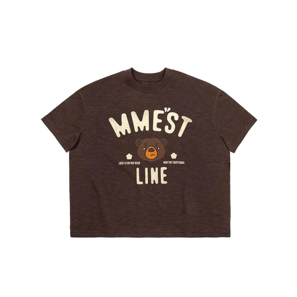 Áo thun MMESTLINE "CRYING BEAR" form Boxy vải Premium Cotton image 4