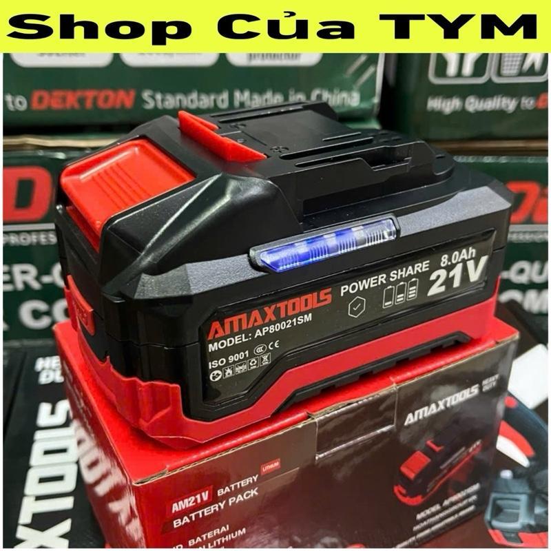 Pin sạc 21V Amaxtools - 2Ah 4Ah 6Ah sạc đơn, sạc đôi. Chân phổ thông ...