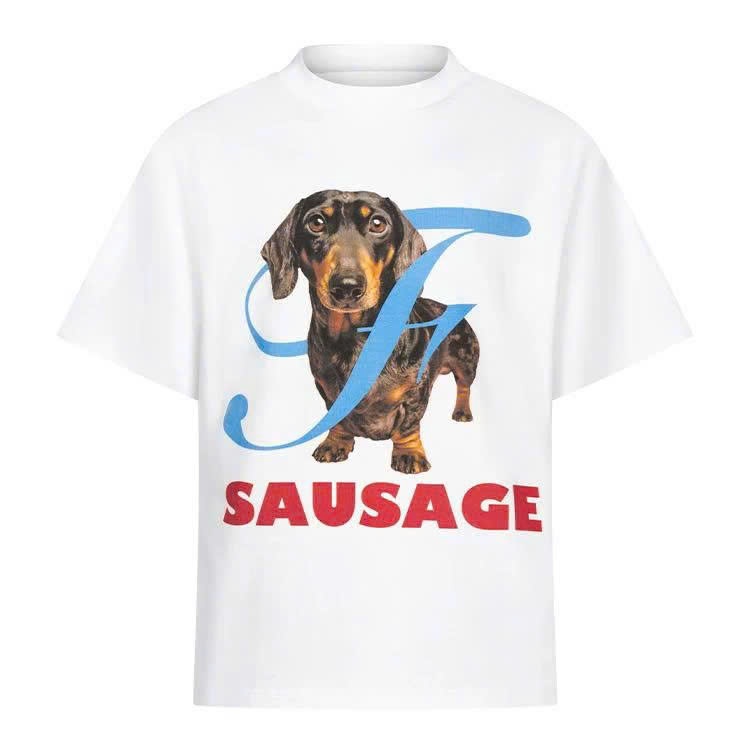 Áo thun Stee Cổ tròn SAUSAGE Localbrand ICVCVNI Unisex Cotton