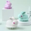 Lược Tắm Gội Cho Bé Silicone Hình Thỏ – Chống Trượt, Êm Ái Cho Mái Tóc Mềm Mại