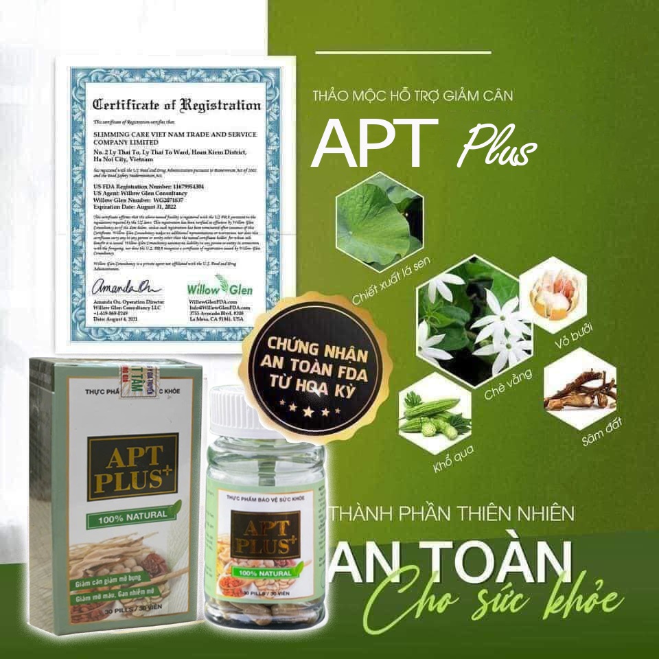 Viên giảm cân Apt Plus Không Mệt ⚡ CHÍNH HÃNG ⚡ Thảo mộc giảm cân cấp tốc an toàn hiệu quả 15 viên
