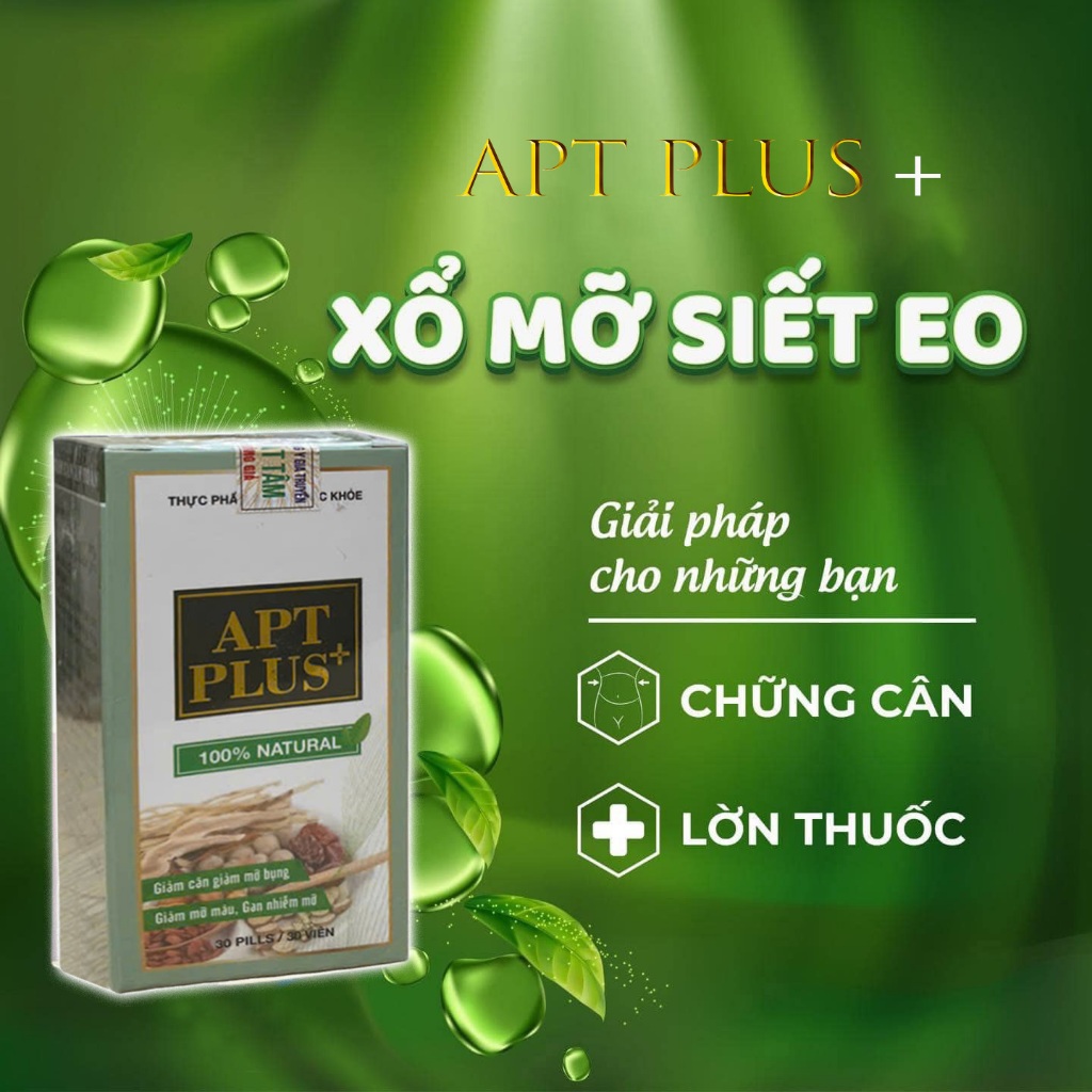 Giảm cân APT PLUS Trà Giảm cân nhanh cấp tốc chính hãng thảo mộc không phải thuốc giảm cân