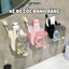 Kệ Để Bàn Chải Kèm Cốc Đánh Răng Gắn Tường, Giá Treo Bàn Chải Đánh Răng Tiện Lợi Decor Nhà Tắm