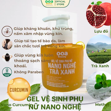 Dung Dịch Vệ Sinh - Dung Dịch Vệ Sinh Cho Nữ - Dung Dịch Vệ Sinh Nano Nghệ Trà Xanh Ooa Beauty