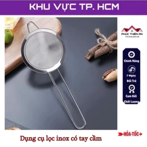 Dụng cụ lọc thức ăn có tay cầm, chất liệu inox siêu bền, tiện dụng