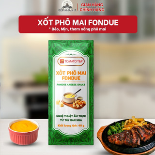 Xốt Phô Mai Fondue Tomato T&P Gói 40g, Xốt Chấm Thịt Nướng, Xốt Phô Mai Chấm Bánh Que - XPM40