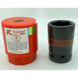 Tuýp khẩu đen dài 1 inch KAPUSI Nhật Bản cỡ từ 21-46mm, 6 cạnh thép Cr-Mo, Bh 12 tháng Kouritsu Official Store