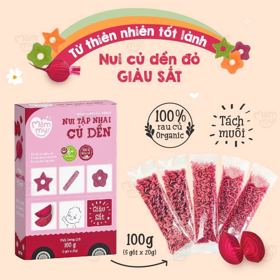 Nui tập nhai Mămmy rau củ dành cho bé từ 6 tháng