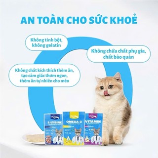 Thức ăn Pate cho mèo Mr.Vet dạng túi 70g Bổ sung Omega-3, L-lysine và Vitamin cho mèo Mọi Lứa Tuổi