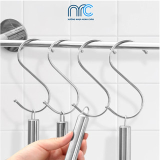 [Combo 10] Móc chữ S, Móc chữ S treo đồ Inox, Móc quần áo, treo đồ nhà bếp, nhà tắm, móc treo đồ đa năng