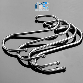[Combo 10] Móc chữ S, Móc chữ S treo đồ Inox, Móc quần áo, treo đồ nhà bếp, nhà tắm, móc treo đồ đa năng