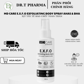 (TEM CÔNG TY) Xịt Tẩy Tế Bào Chết Toàn Thân AHAs & BHA MD CARE Exfoliating Body Spray 100ml