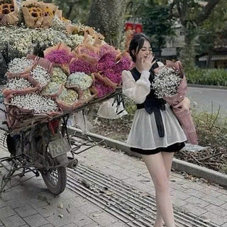 Áo Nữ Kiểu Dáng belum Nơ Tơ Điệu ĐÀ